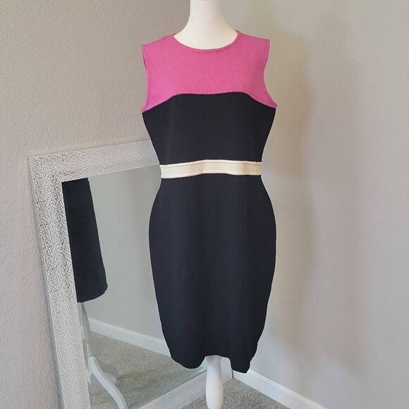NWT ST JOHN WOMENS DRESS SANTANA KNIT WOOL BLEND SIZE 12 - Picture 1 of 9